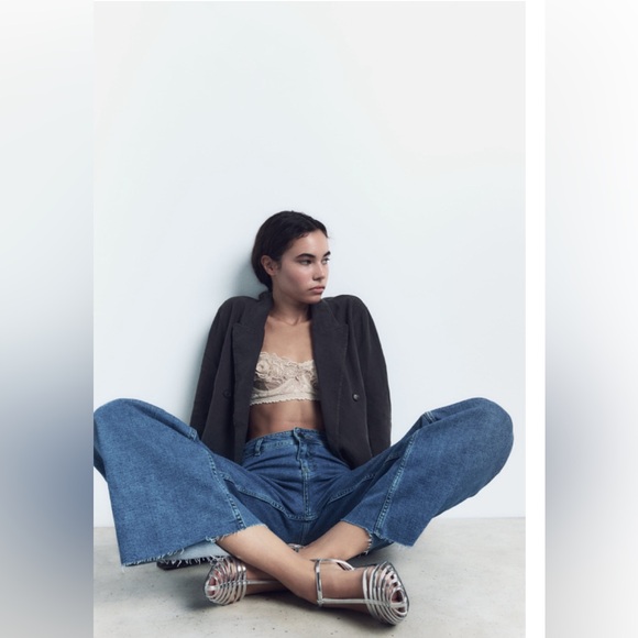 🔥🔥Zara Metallic Strappy Heels - Picture 3 of 13